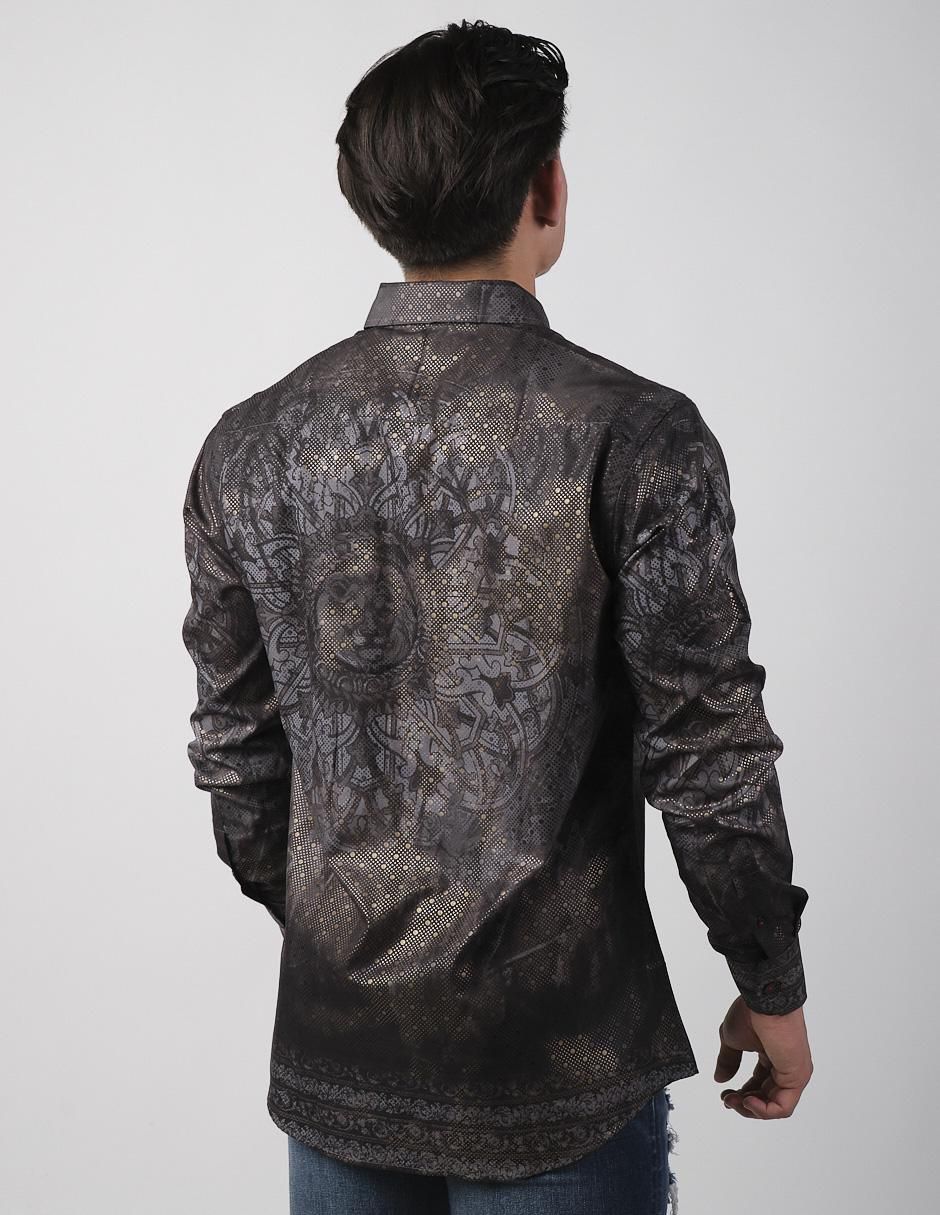 Camisa casual de algodón manga larga para hombre 2