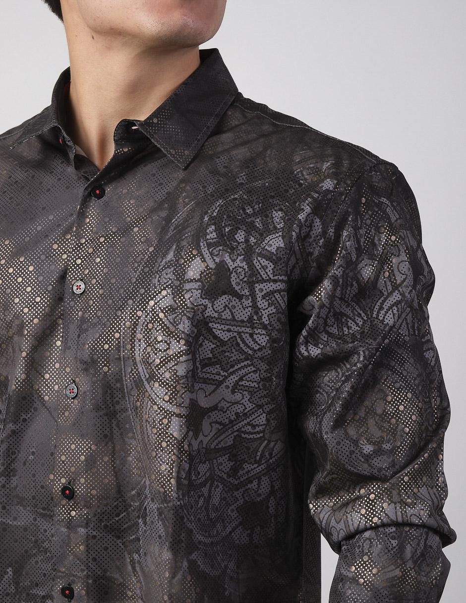 Camisa casual de algodón manga larga para hombre 4