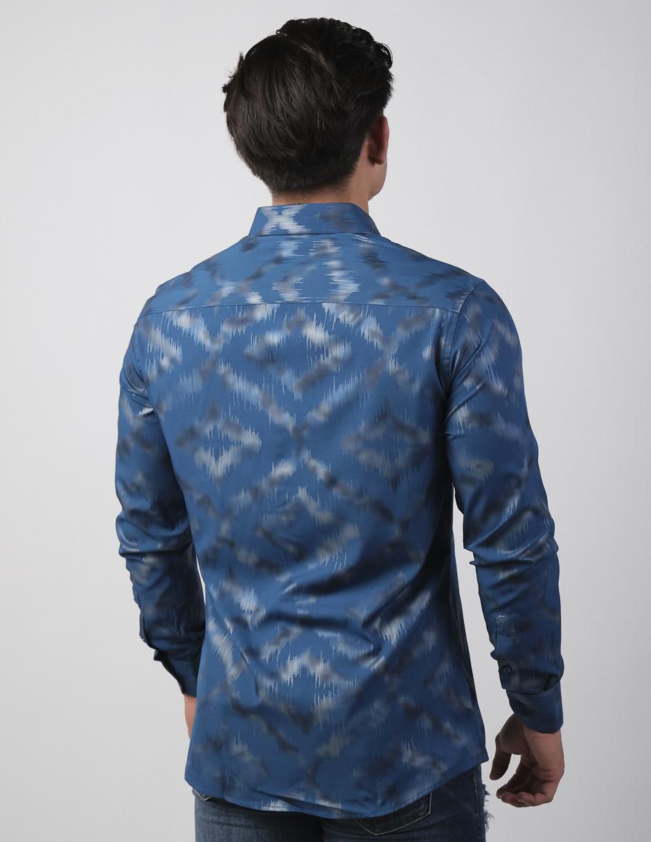 Camisa casual de algodón manga larga para hombre 2