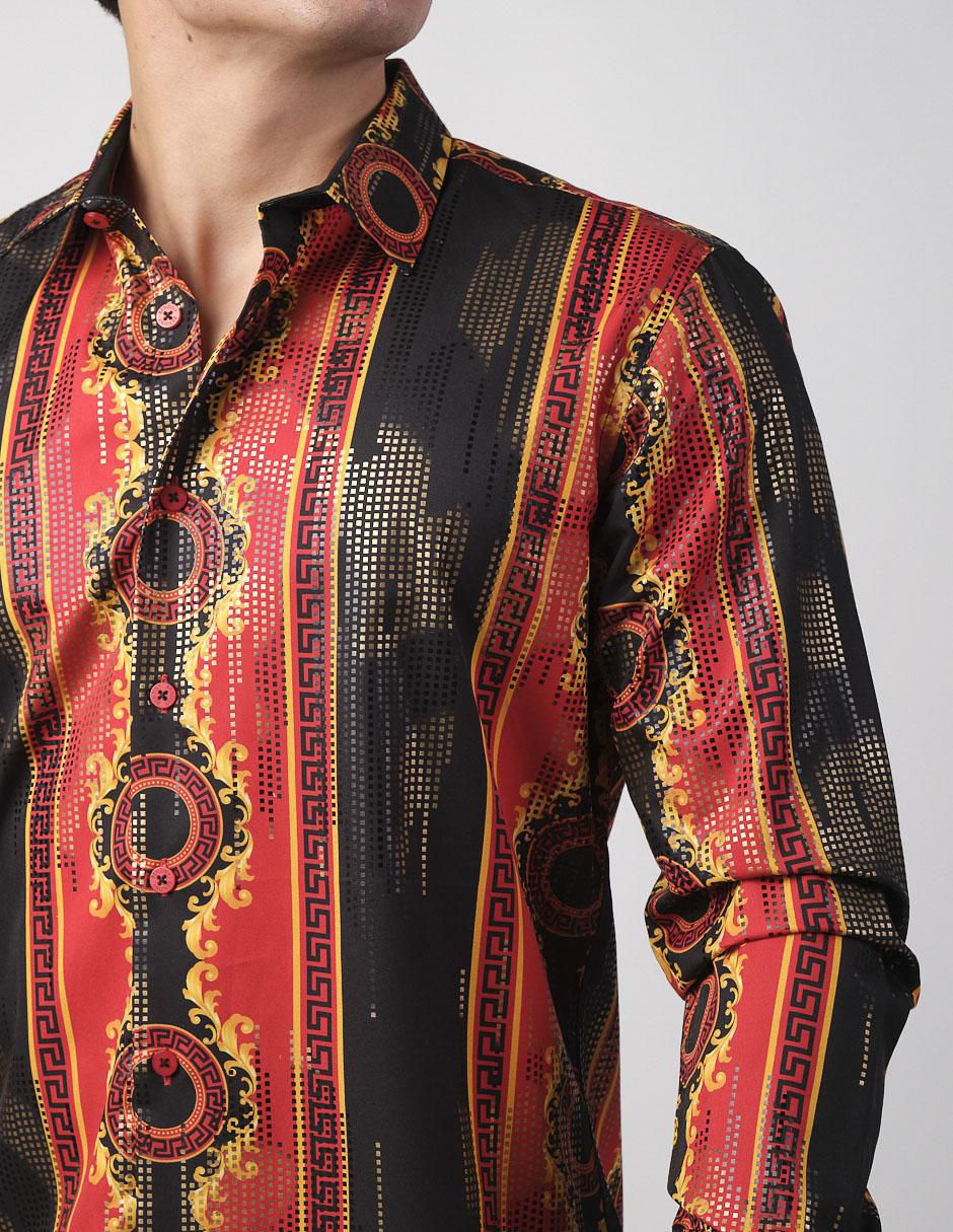 Camisa casual de algodón manga larga para hombre 4