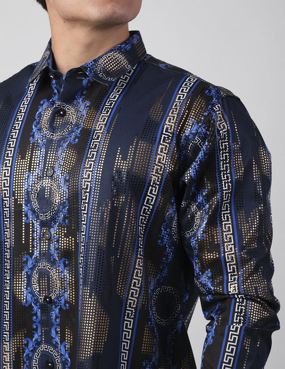 Camisa casual de algodón manga larga para hombre 4