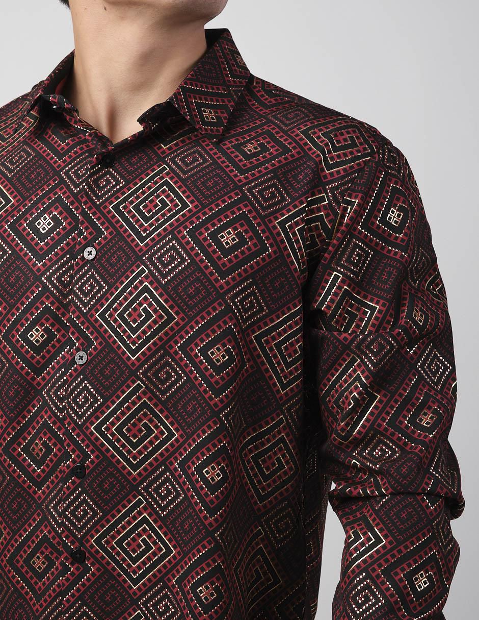 Camisa casual de algodón manga larga para hombre 4