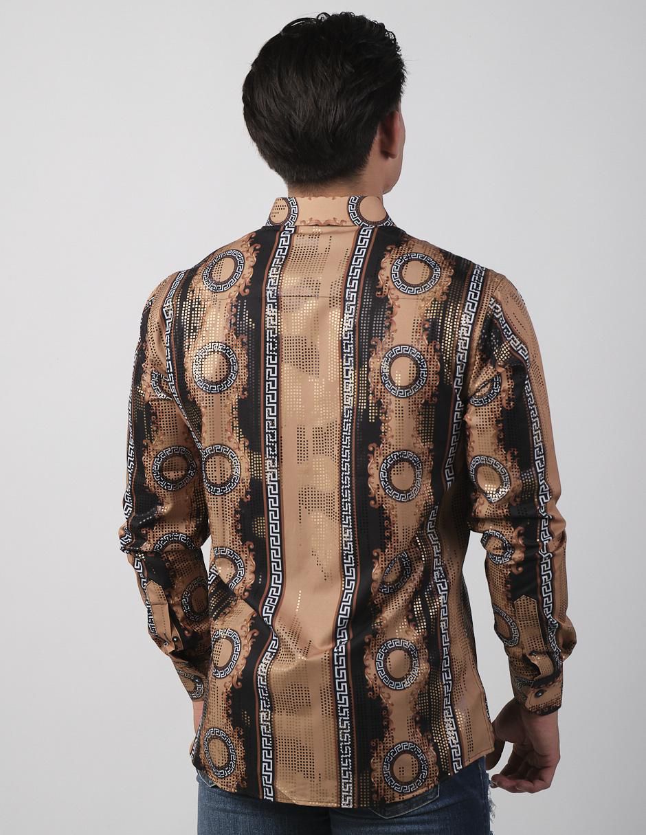 Camisa casual de algodón manga larga para hombre 2