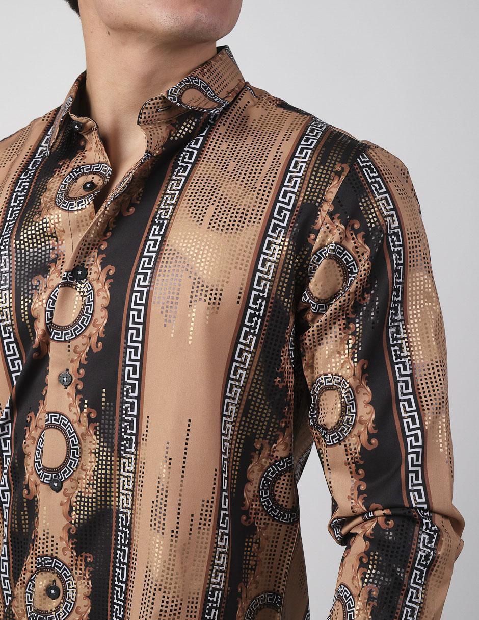 Camisa casual de algodón manga larga para hombre 4