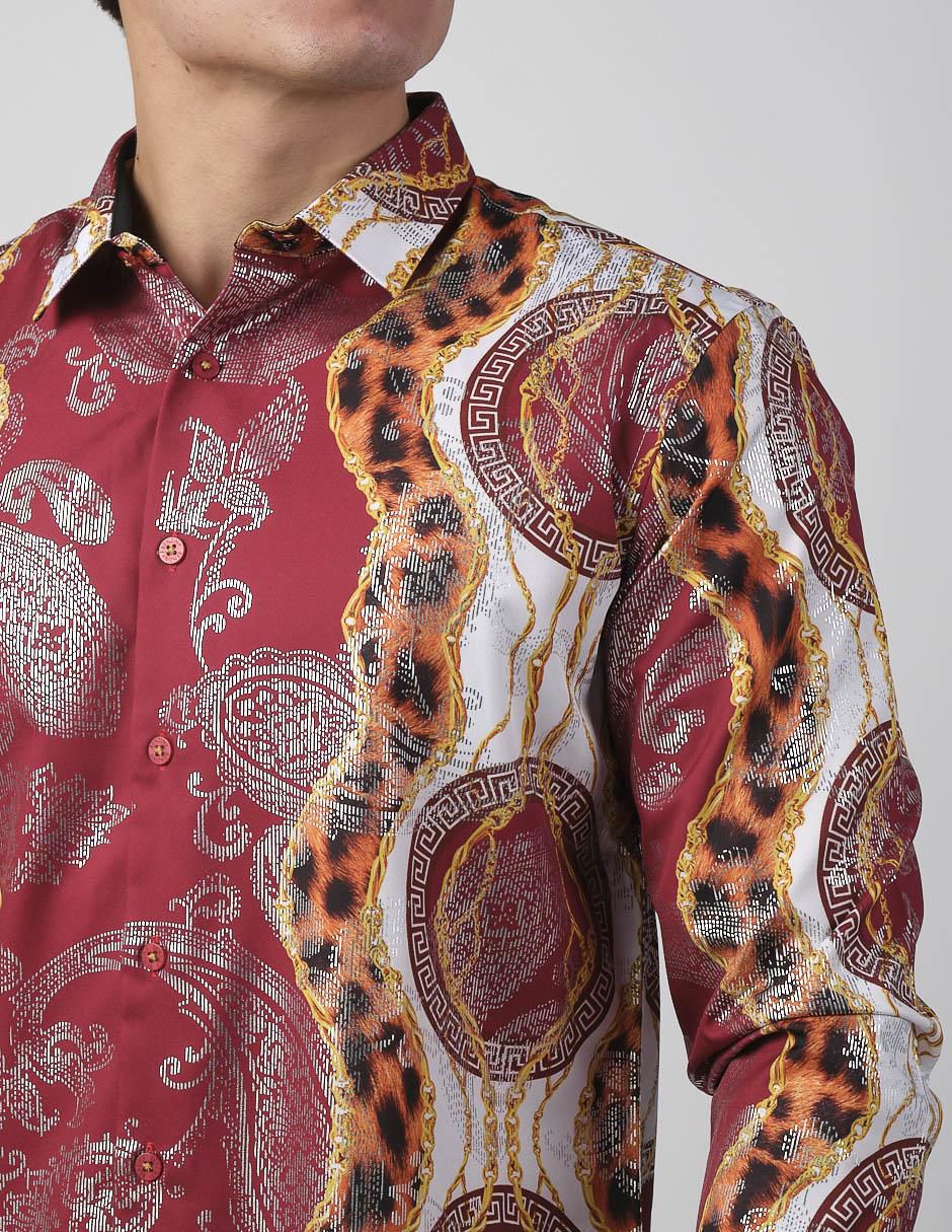 Camisa casual de algodón manga larga para hombre 4