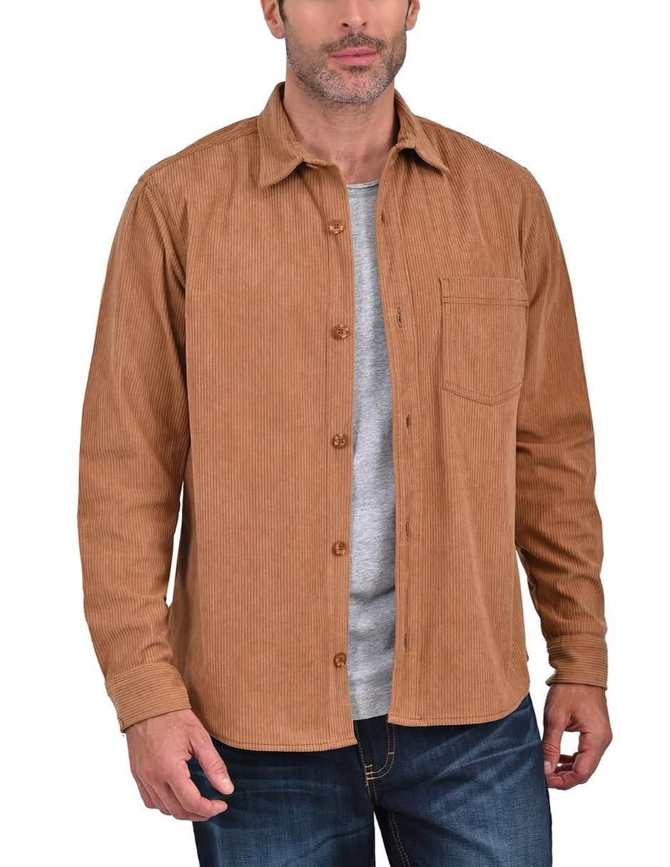 Camisa casual manga larga para hombre