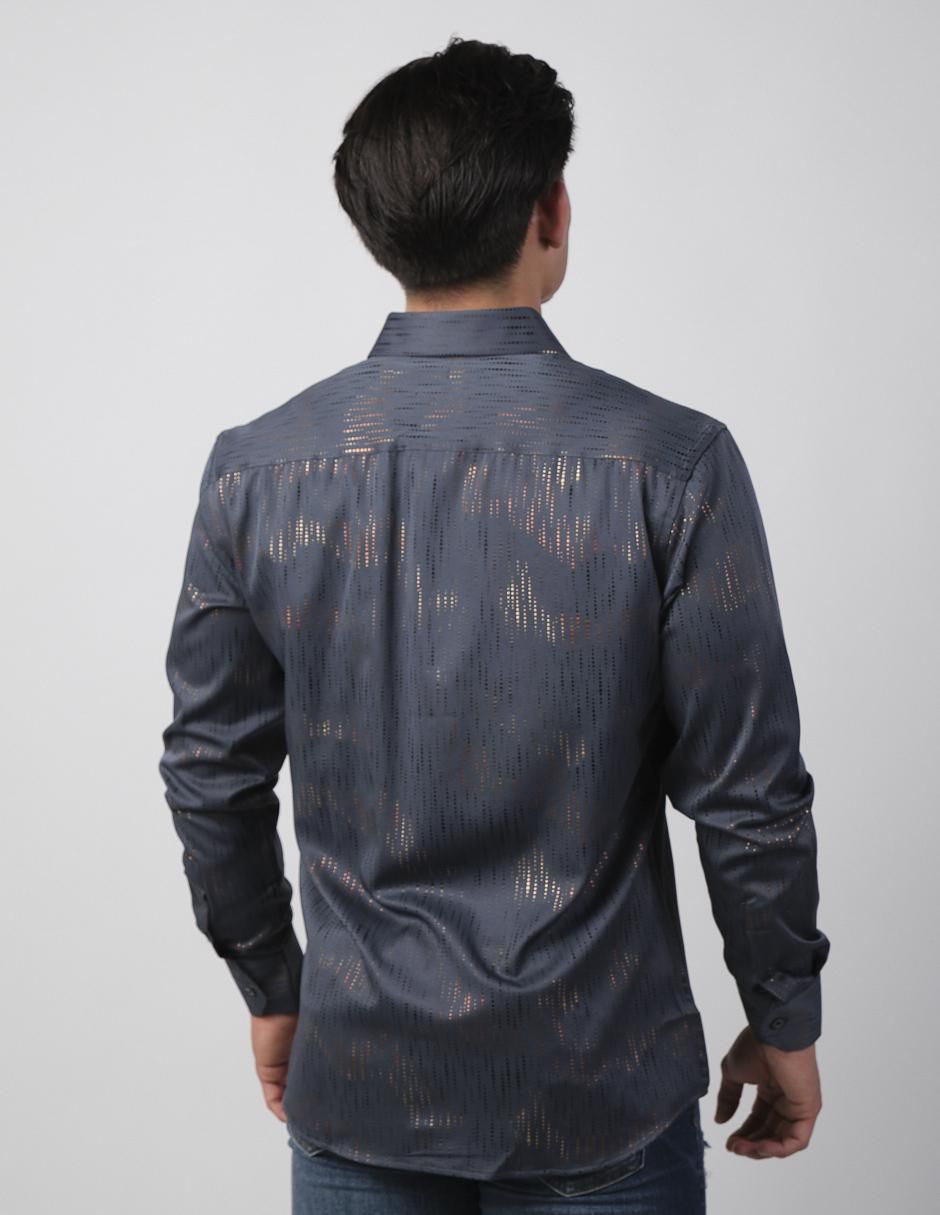 Camisa casual de algodón manga larga para hombre 2