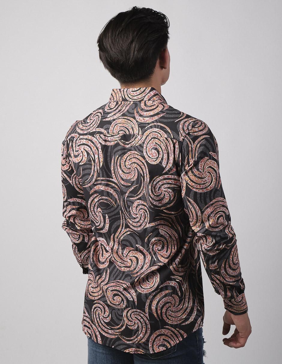 Camisa casual de algodón manga larga para hombre 2