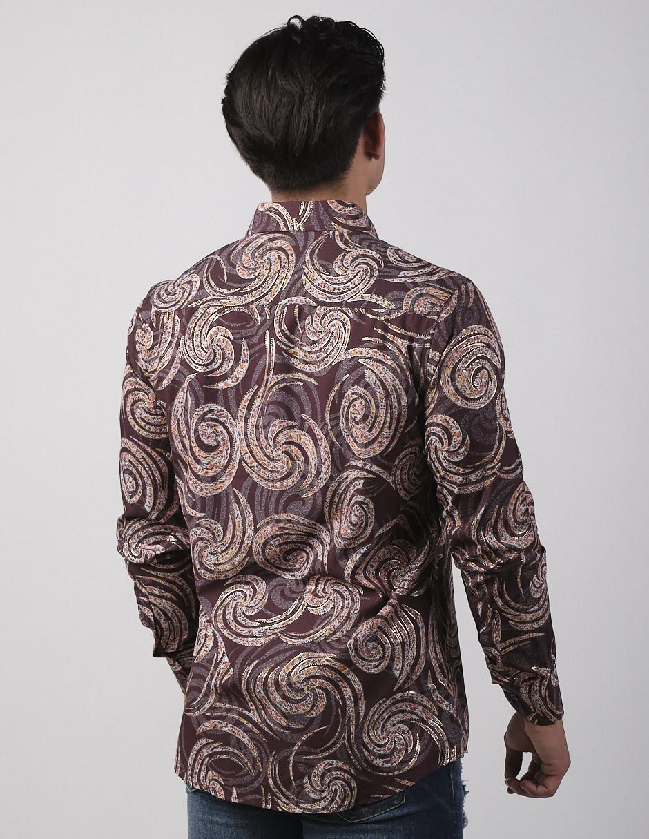 Camisa casual de algodón manga larga para hombre 2