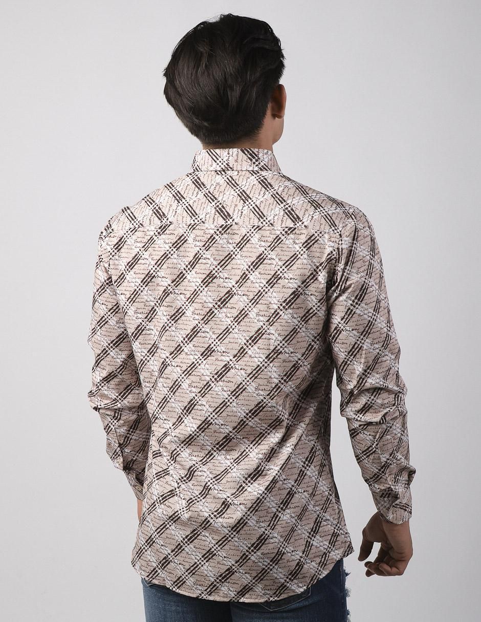 Camisa casual de algodón manga larga para hombre 2