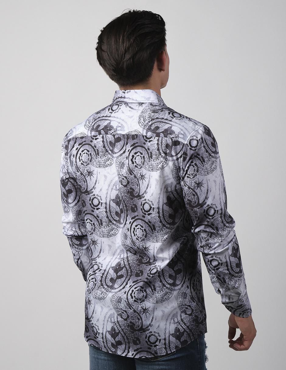 Camisa casual de algodón manga larga para hombre 2