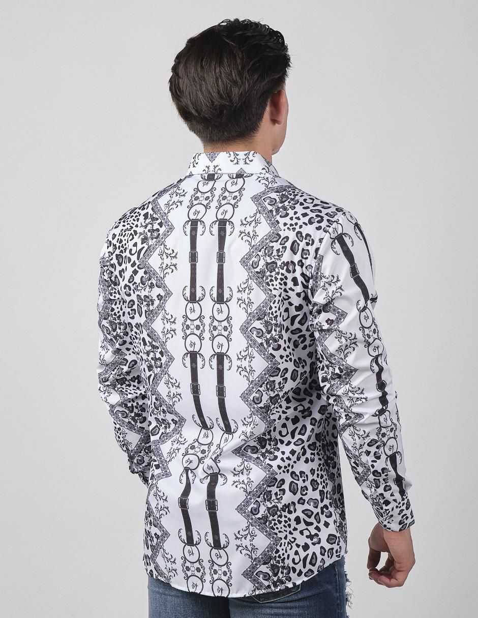 Camisa casual de algodón manga larga para hombre 2