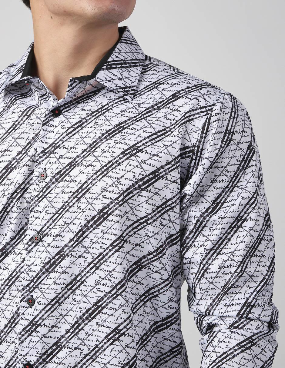 Camisa casual de algodón manga larga para hombre 4