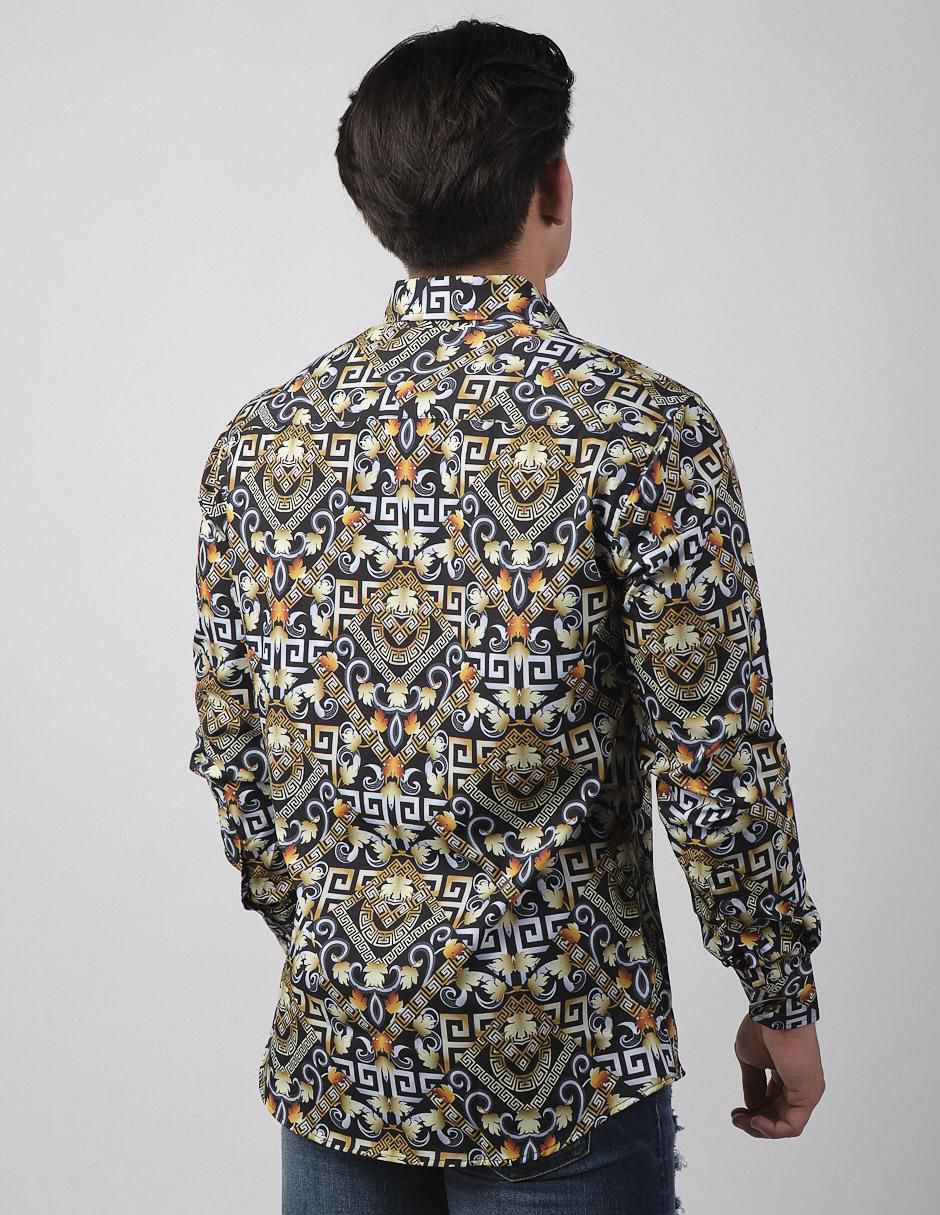 Camisa casual de algodón manga larga para hombre 2