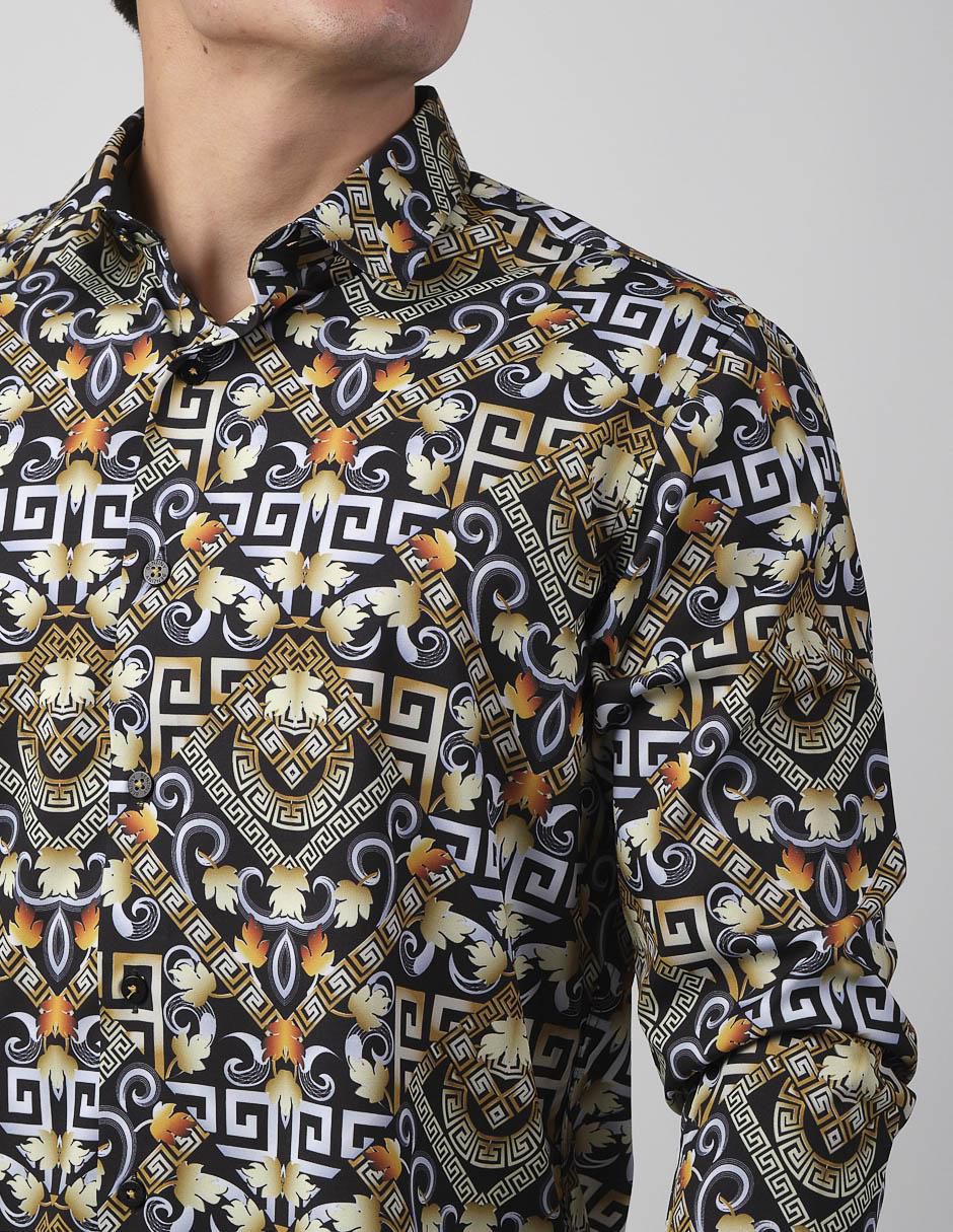 Camisa casual de algodón manga larga para hombre 4