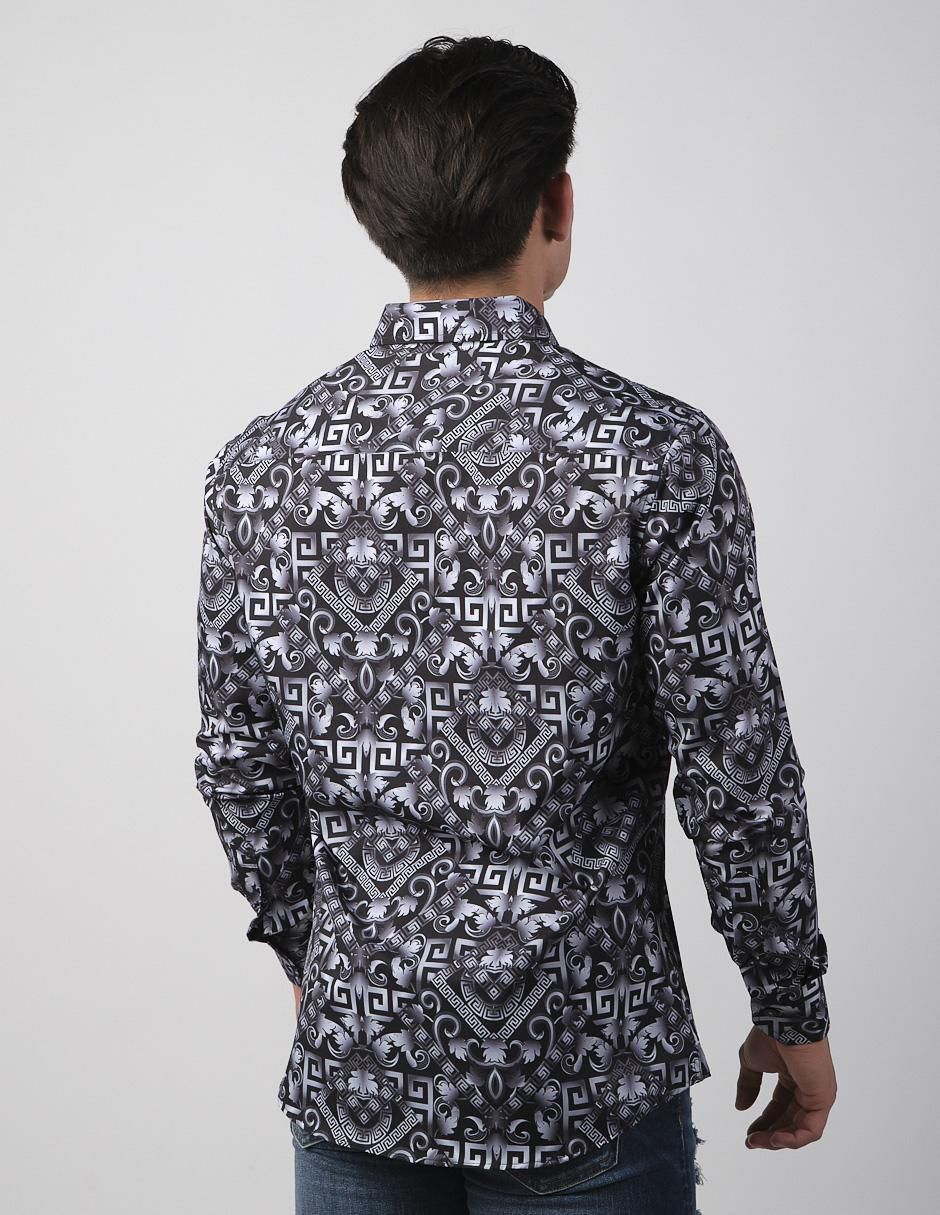Camisa casual de algodón manga larga para hombre 2