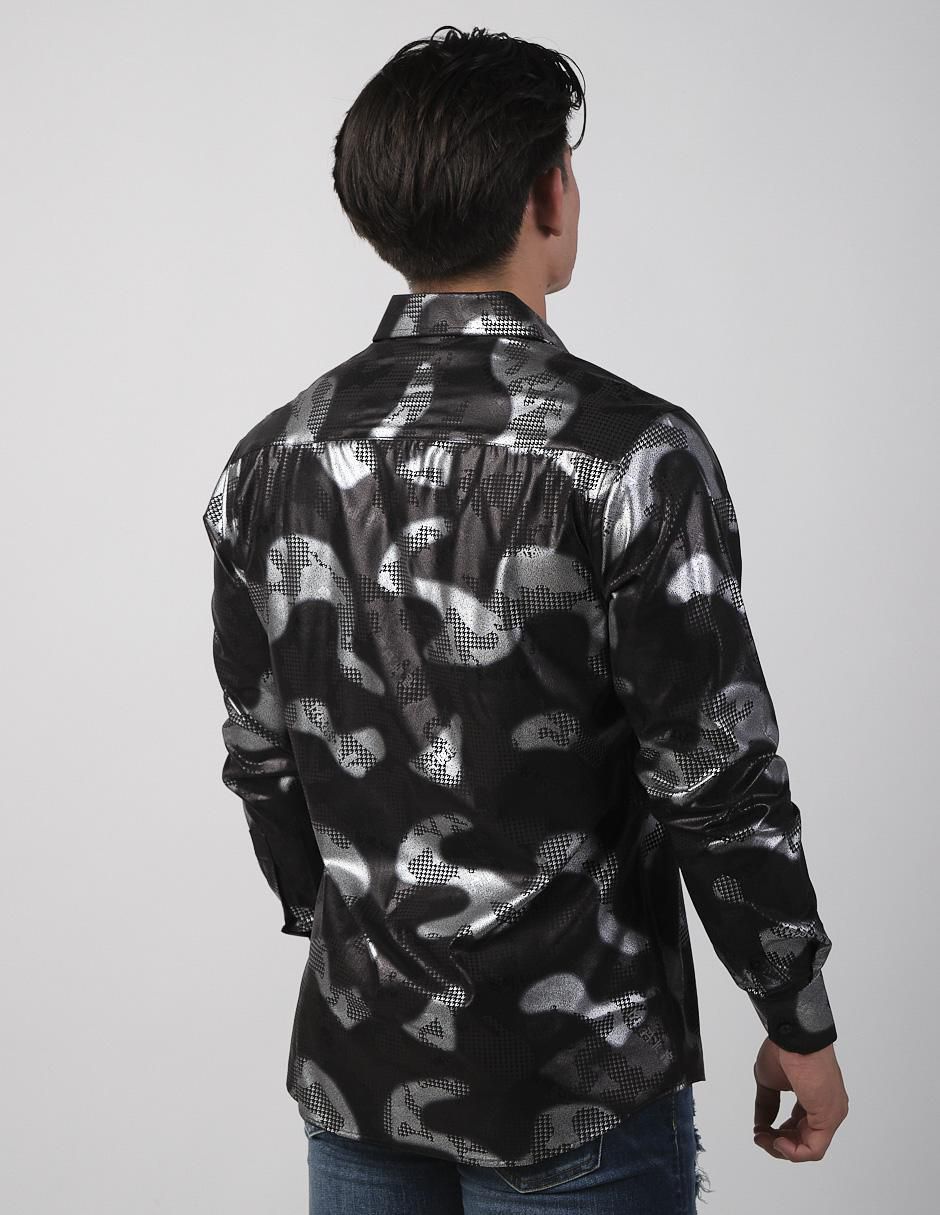 Camisa casual de algodón manga larga para hombre 2