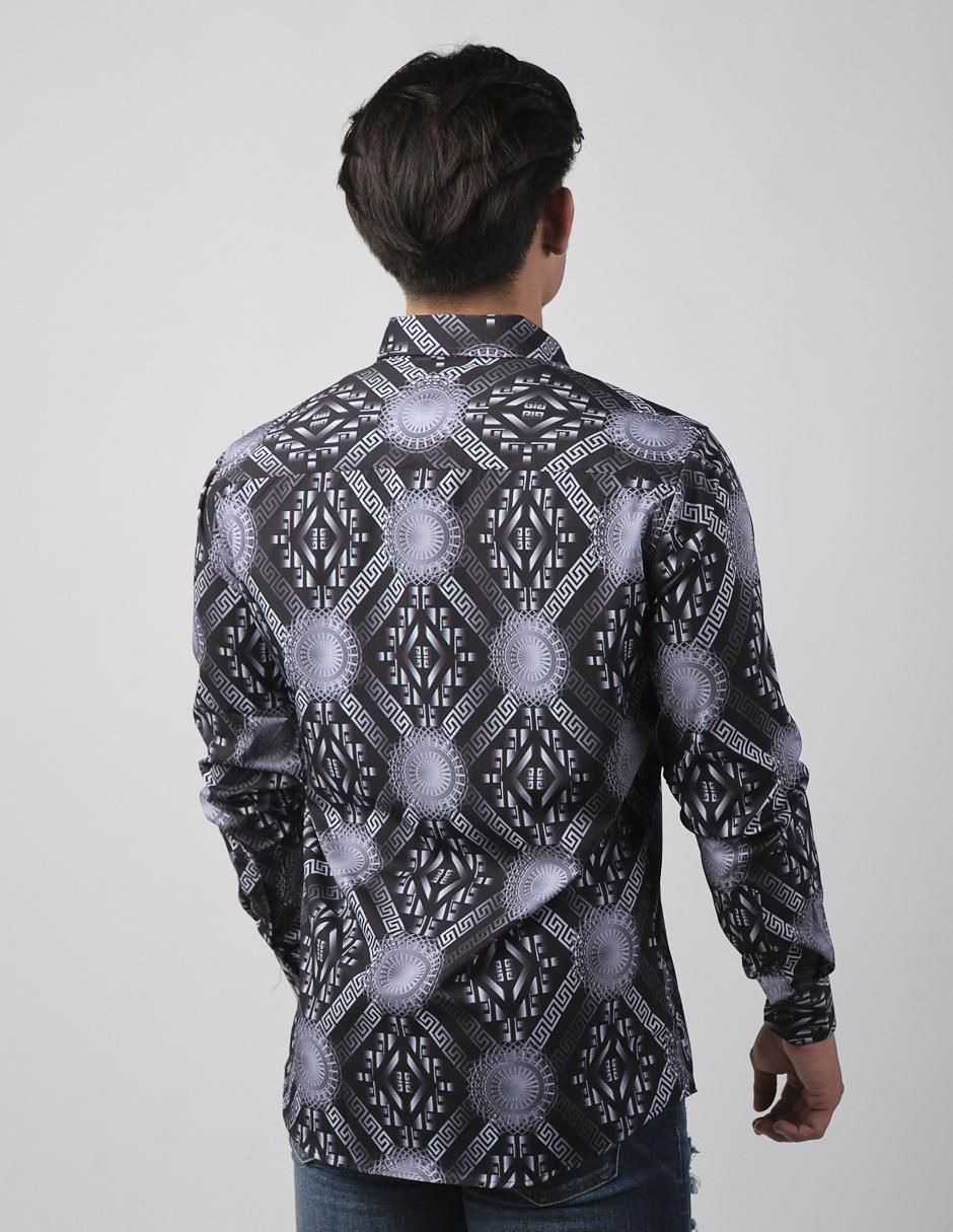 Camisa casual Benziny manga larga para hombre
