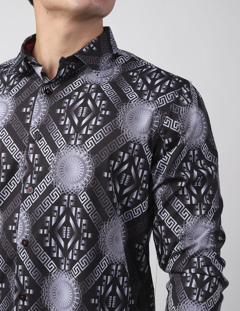 Camisa casual Benziny manga larga para hombre