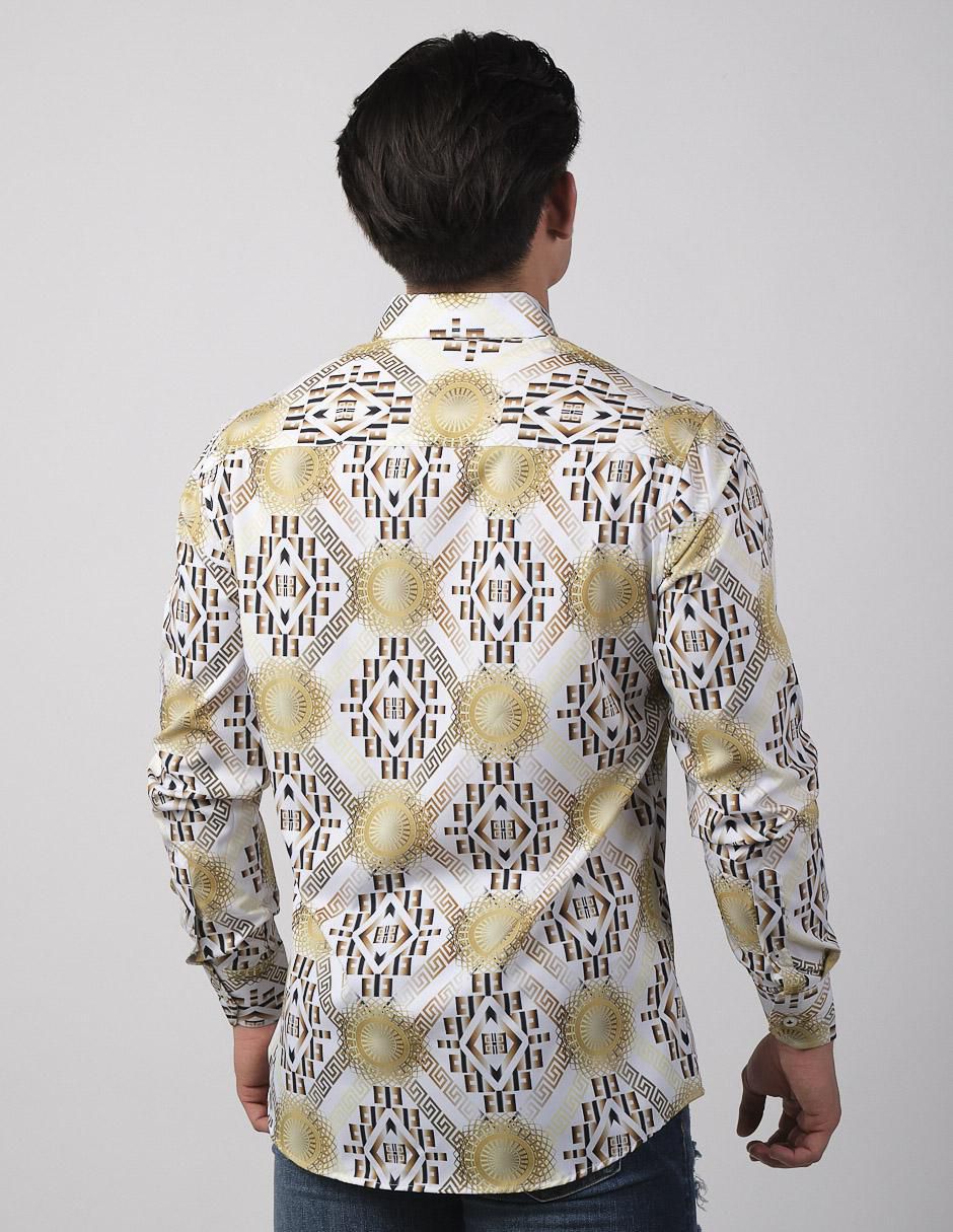 Camisa casual manga larga para hombre 2