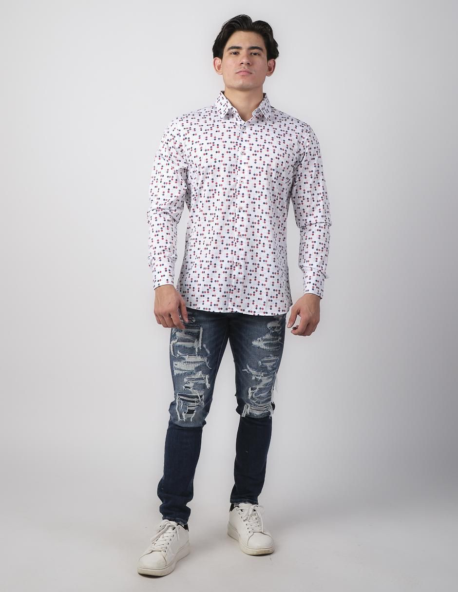 Camisa casual manga larga para hombre 3