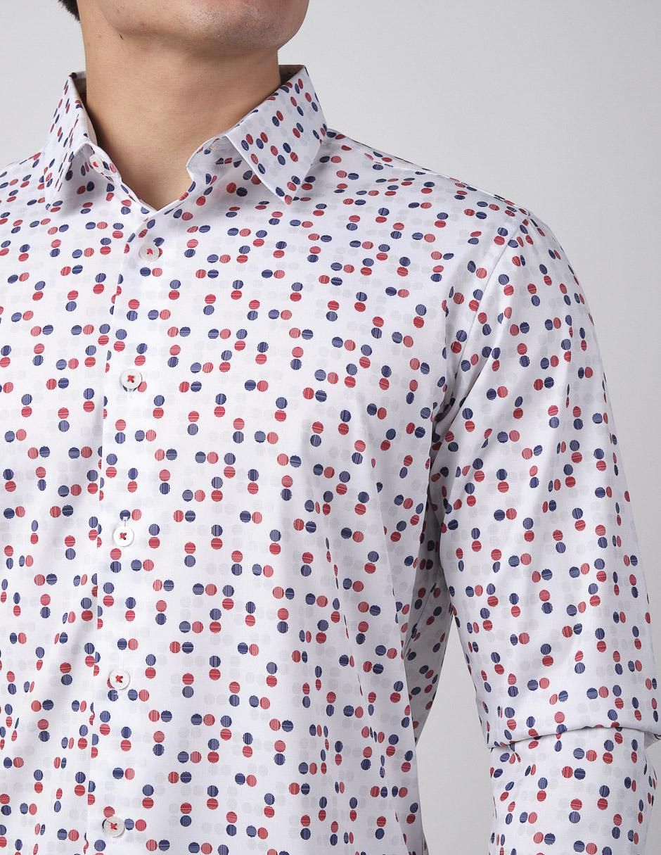 Camisa casual manga larga para hombre 4
