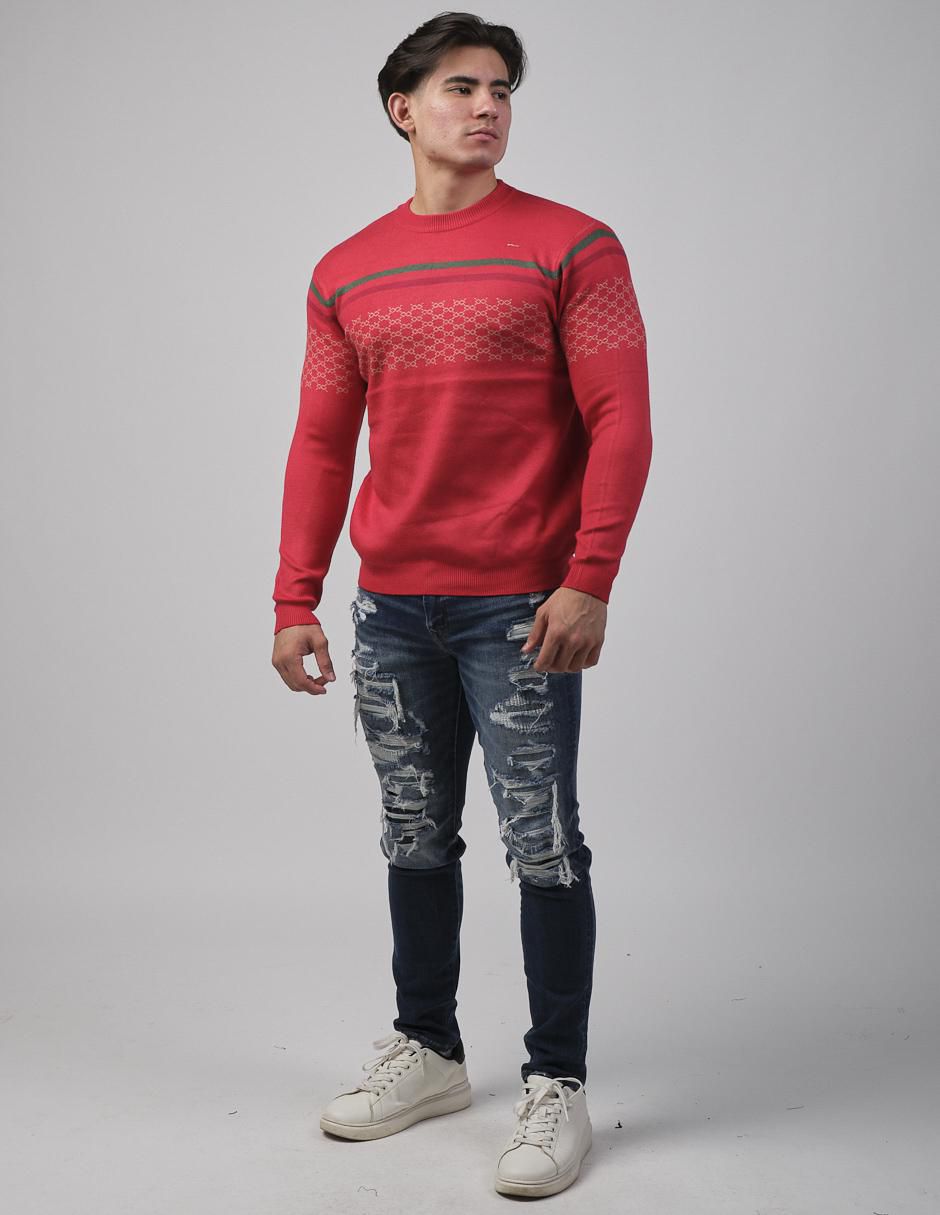 "suéter" moderno "cuello" redondo "para hombre"