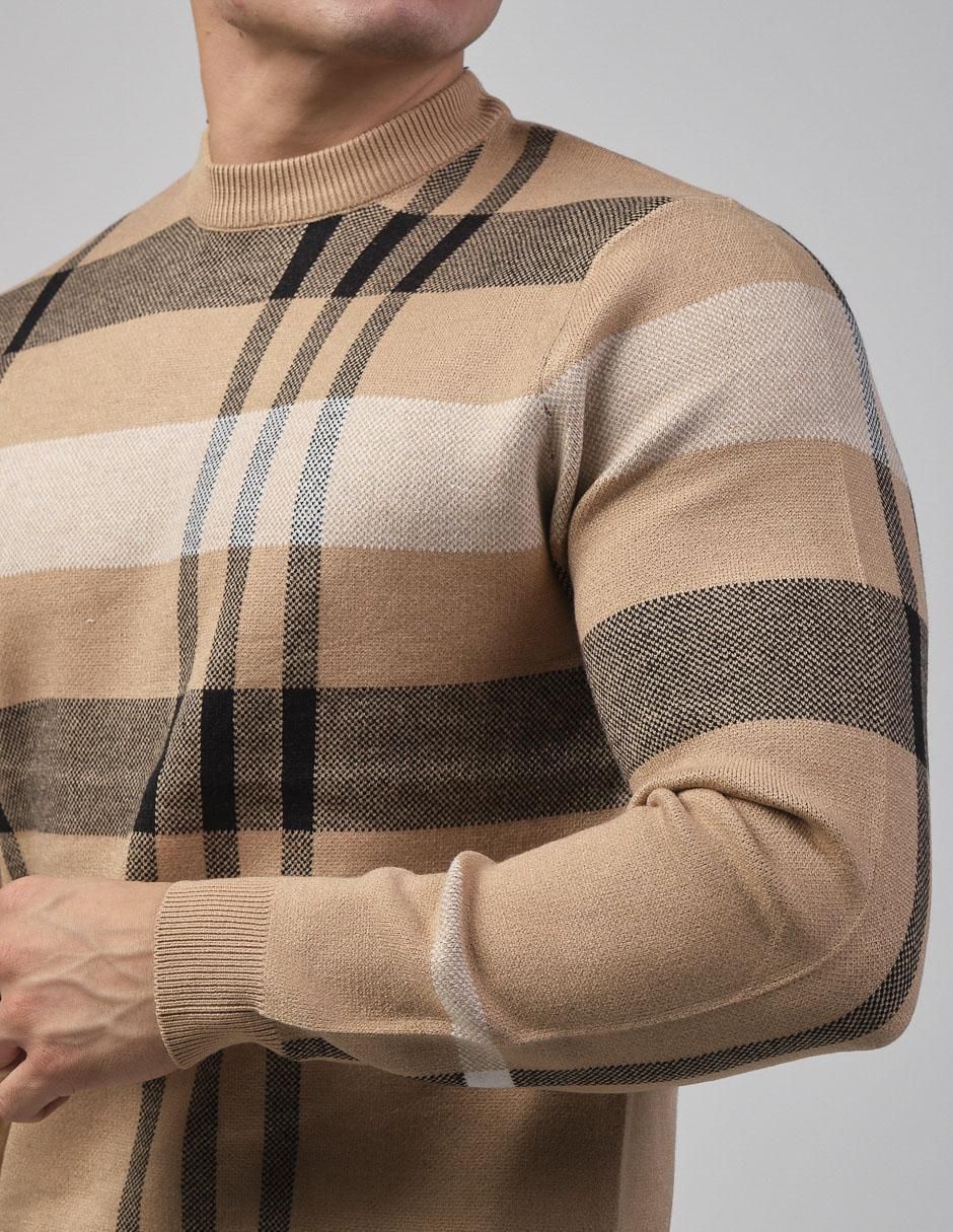 "suéter" moderno "cuello" redondo "para hombre"