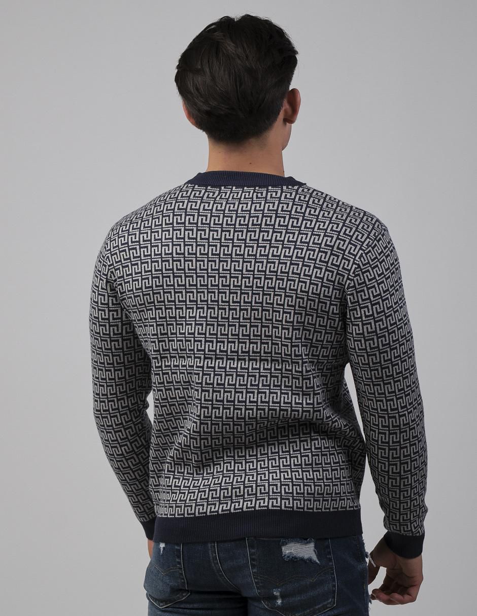 "suéter" moderno "cuello" redondo "para hombre"