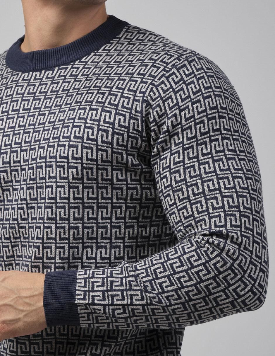 "suéter" moderno "cuello" redondo "para hombre"