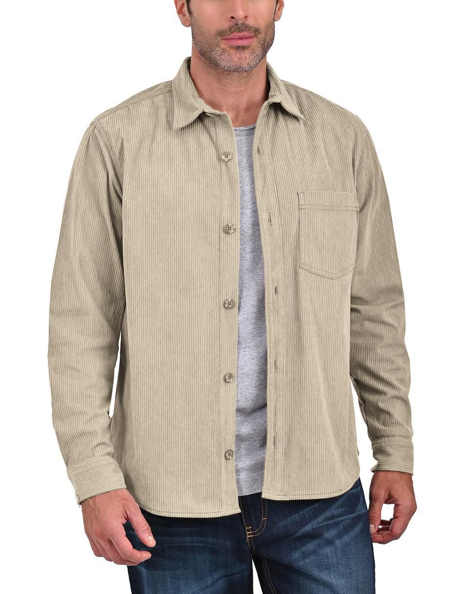 Camisa casual manga larga para hombre