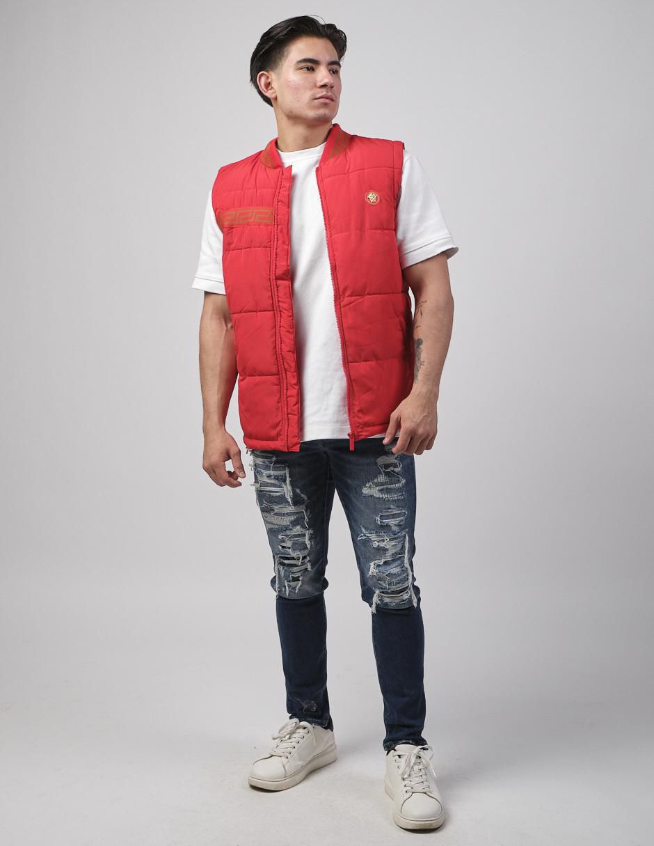 "chaleco" moderno no algodón sin diseño "para hombre"