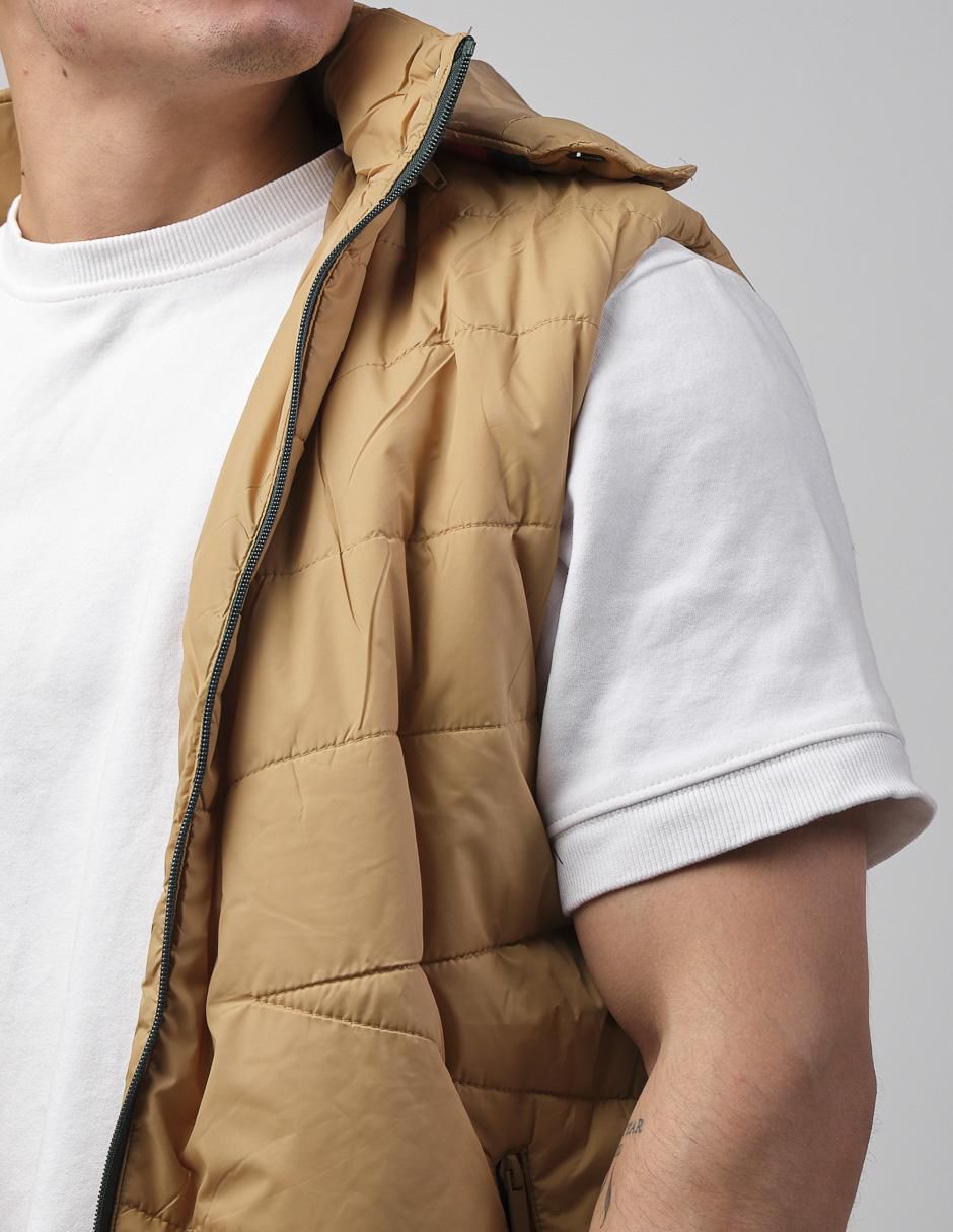 "chaleco" moderno no algodón con capucha "para hombre"