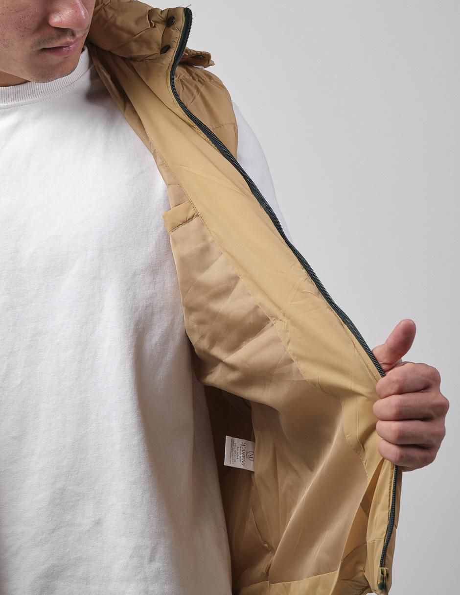 "chaleco" moderno no algodón con capucha "para hombre"