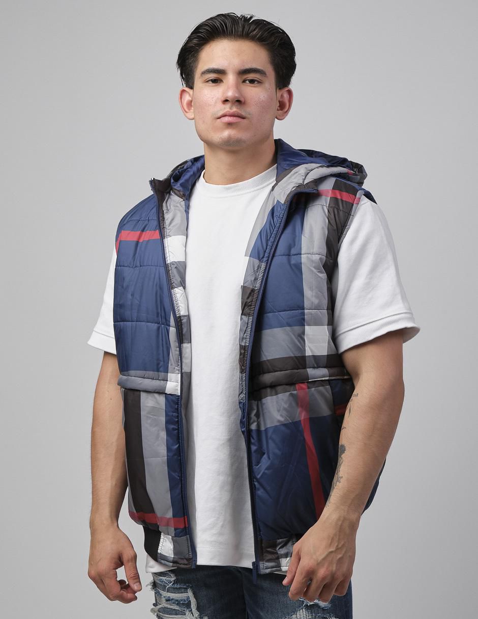Chaleco con capucha para hombre
