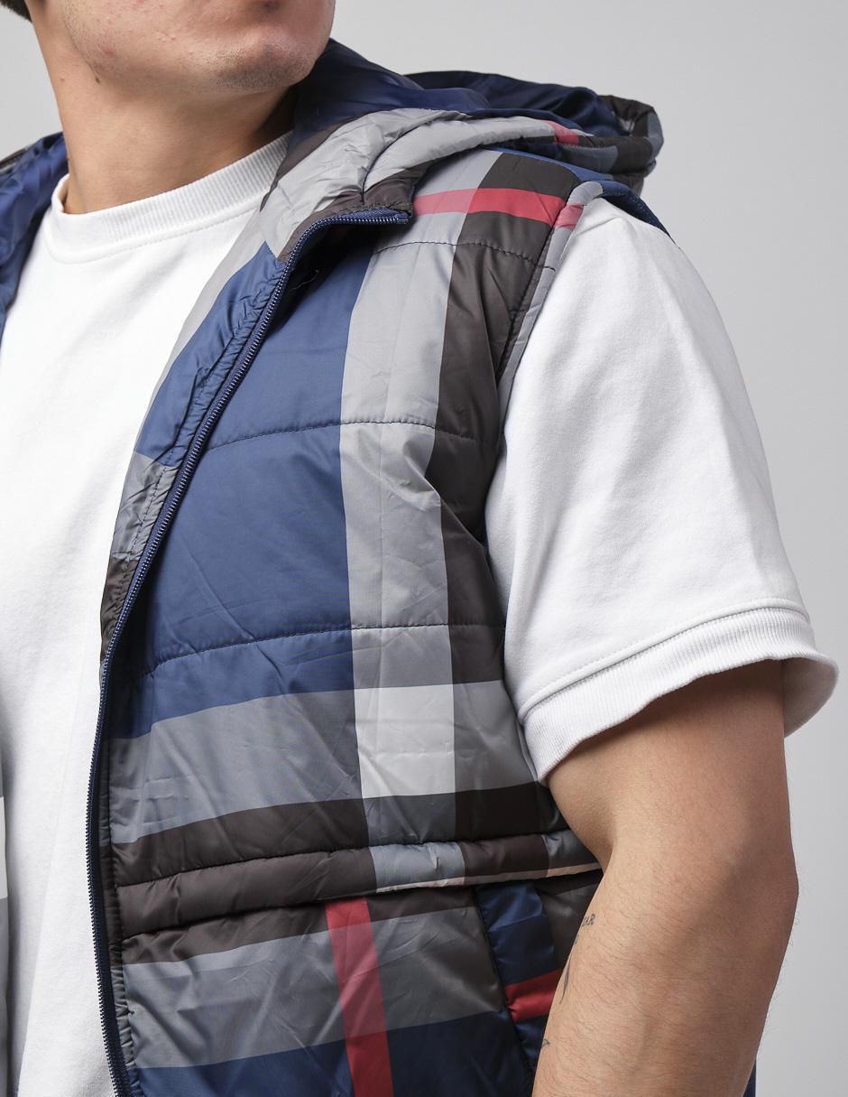 "chaleco" moderno no algodón con capucha "para hombre"