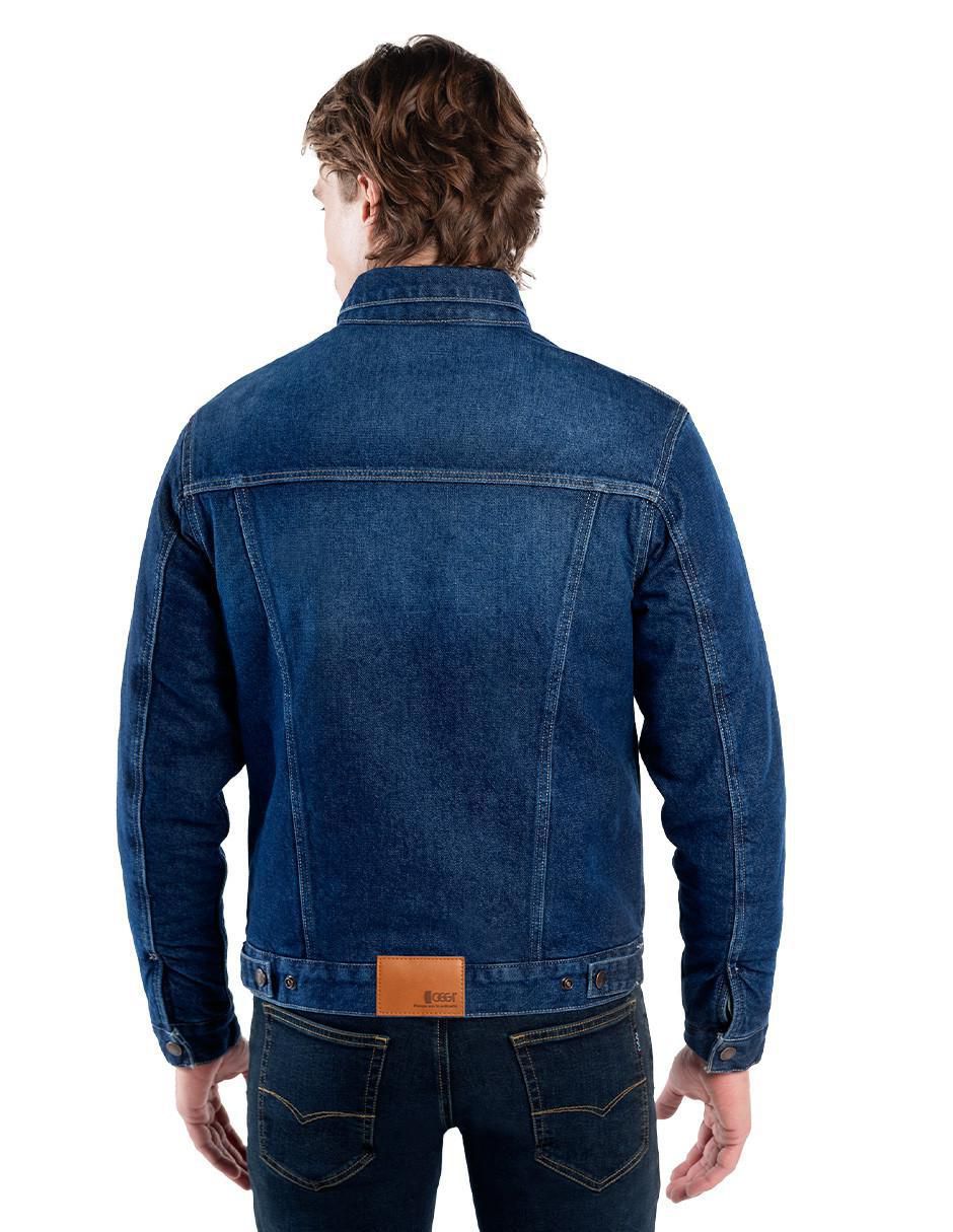 Chamarra casual con bolsillos para hombre 2
