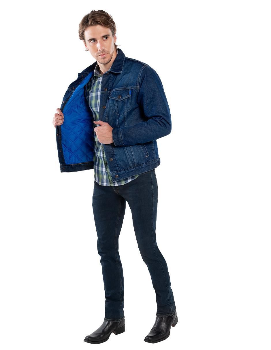 Chamarra casual con bolsillos para hombre 3