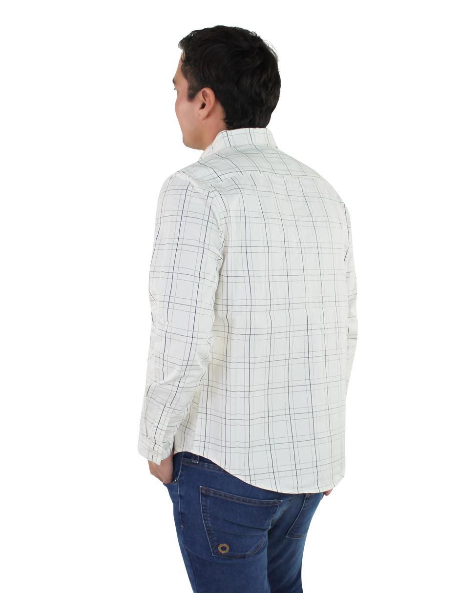 Camisa casual de algodón manga larga para hombre 5