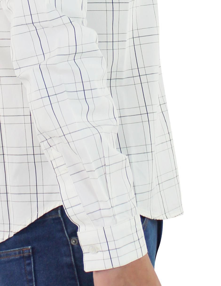 Camisa casual de algodón manga larga para hombre 7
