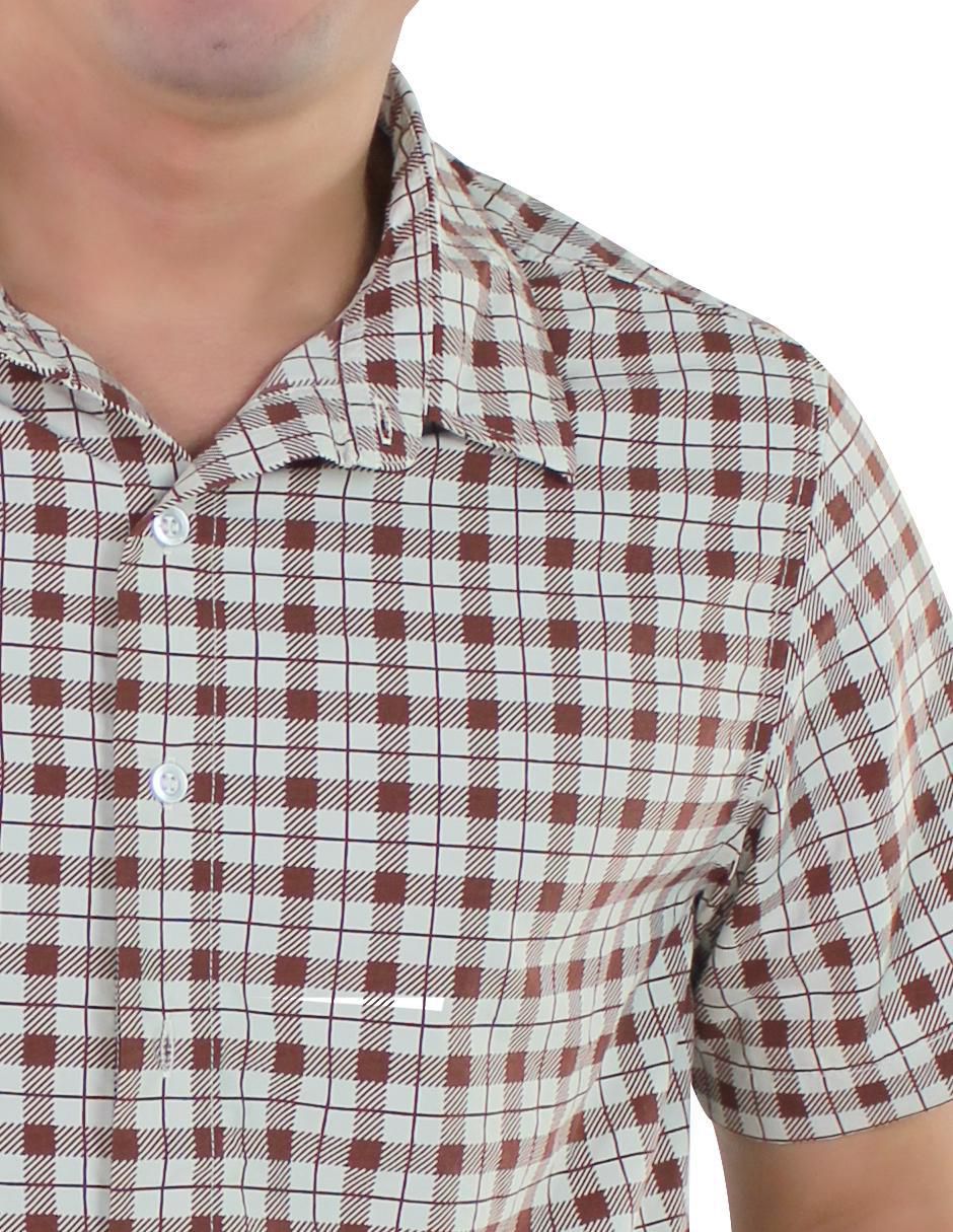 Camisa casual manga corta para hombre 5