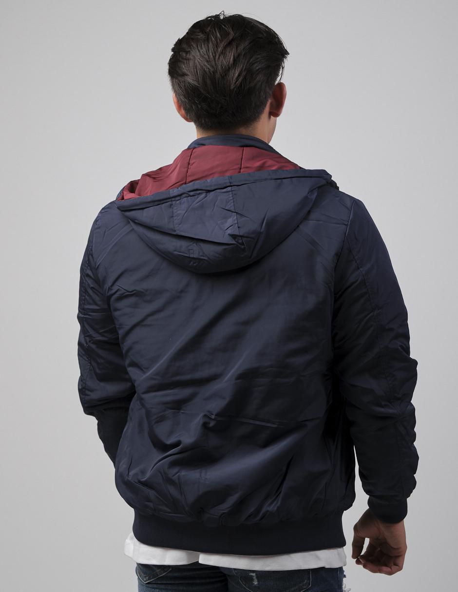 Chamarra casual con capucha para hombre 2