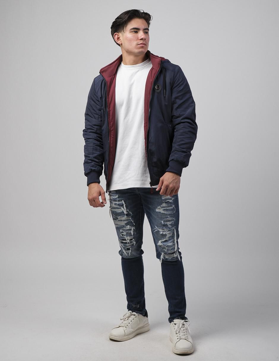 Chamarra casual con capucha para hombre 3