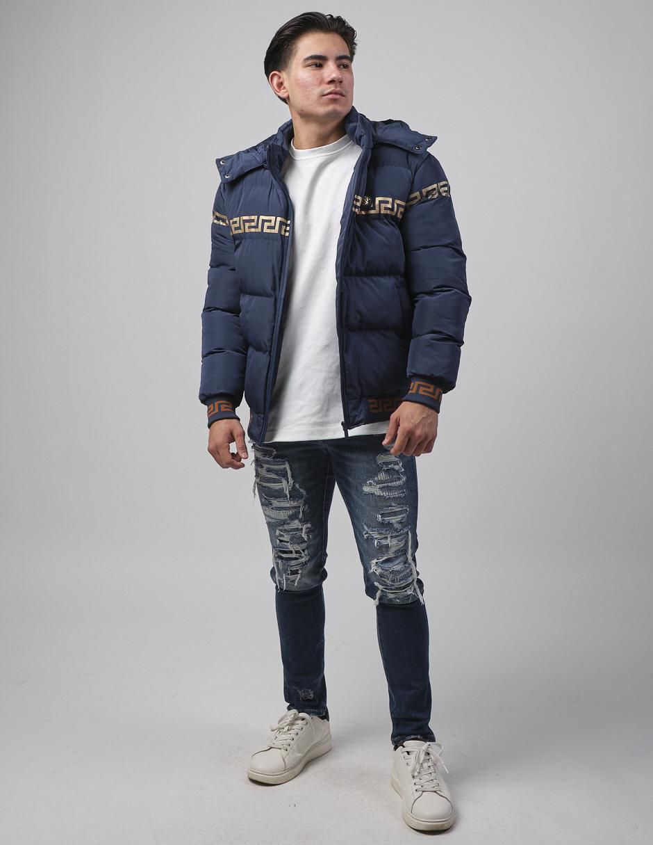 Chamarra casual con capucha para hombre 3