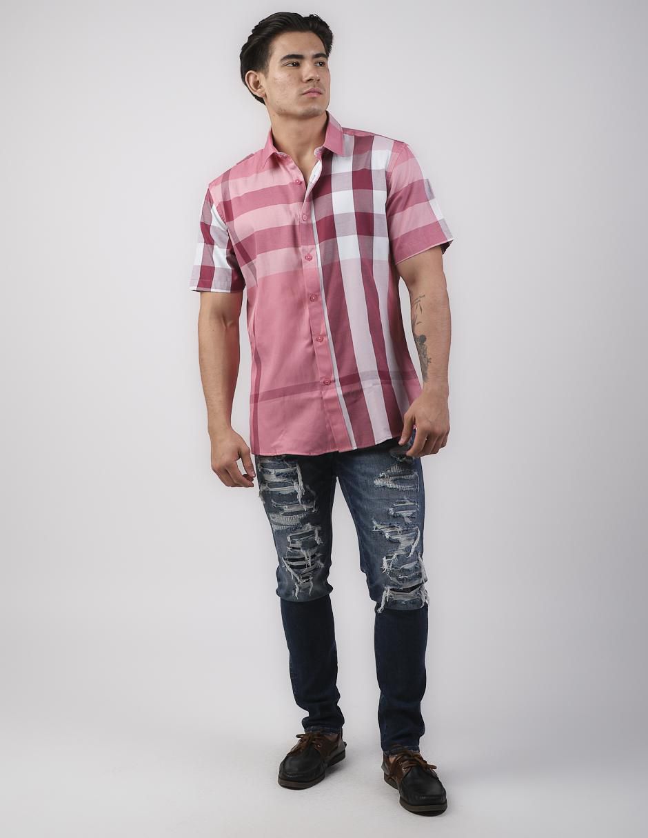 Camisa casual manga corta para hombre 3