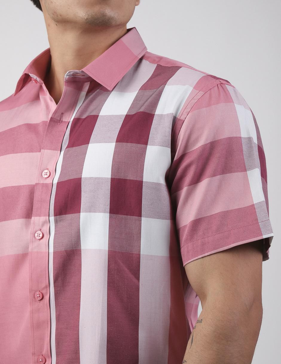 Camisa casual manga corta para hombre 4