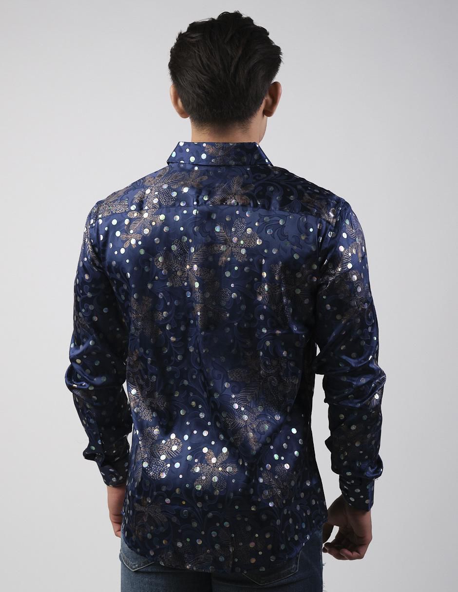 Camisa casual manga larga para hombre 2