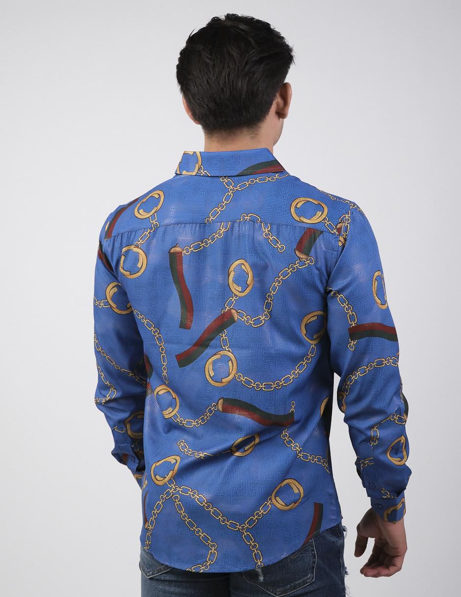Camisa casual manga larga para hombre 2