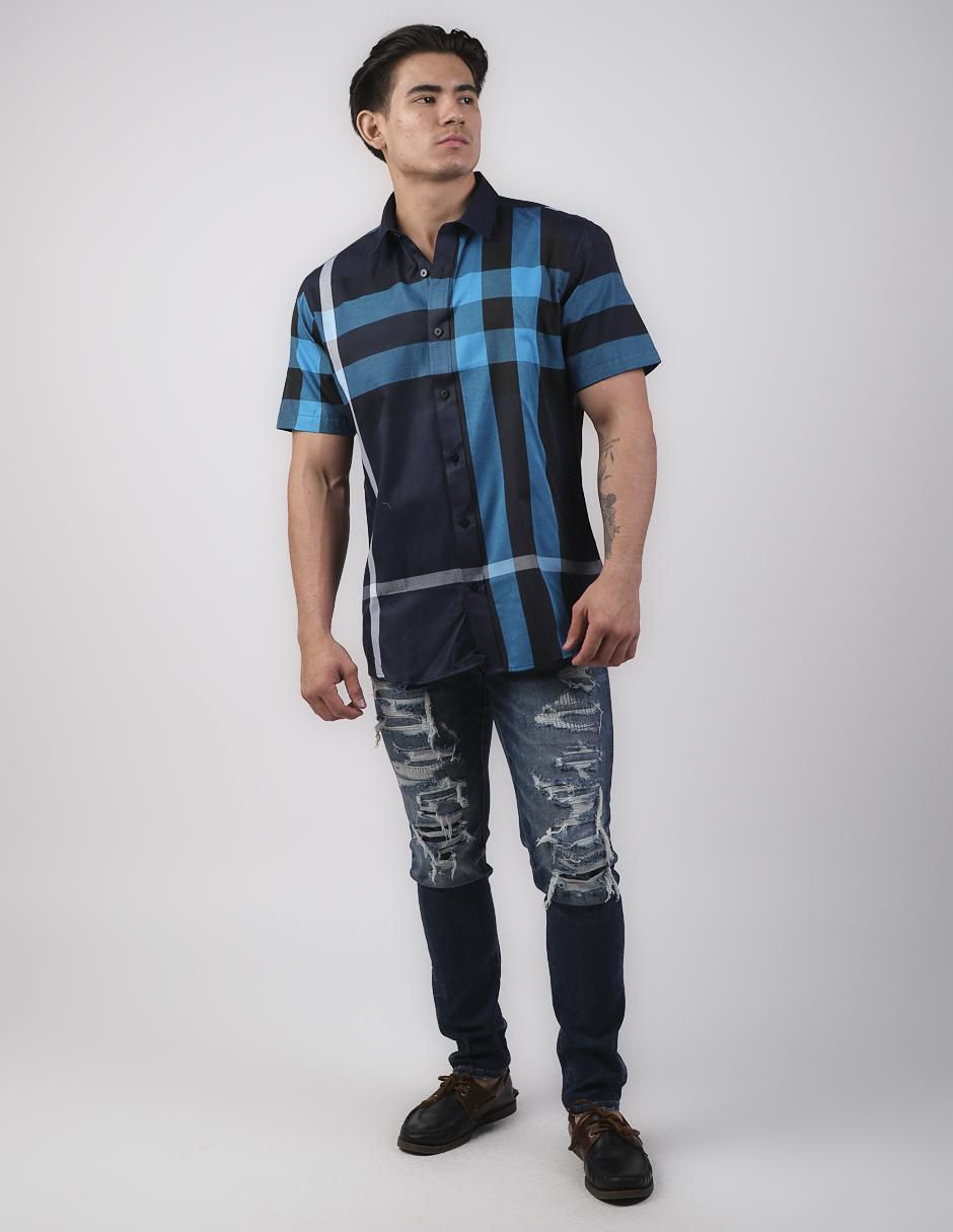 Camisa casual manga corta para hombre 3