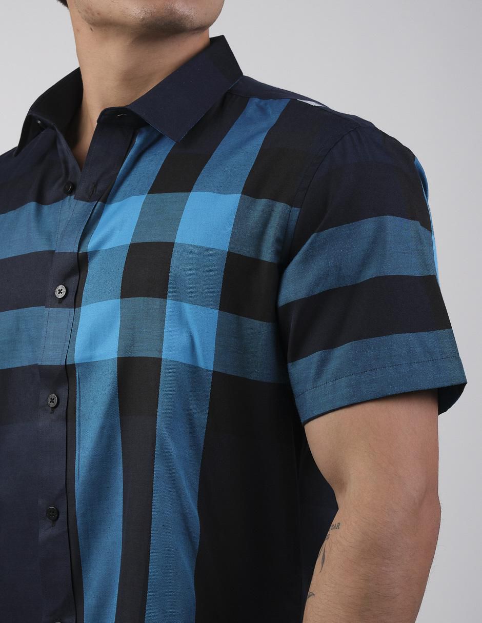 Camisa casual manga corta para hombre 4